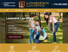 Tablet Screenshot of hdl-law.com